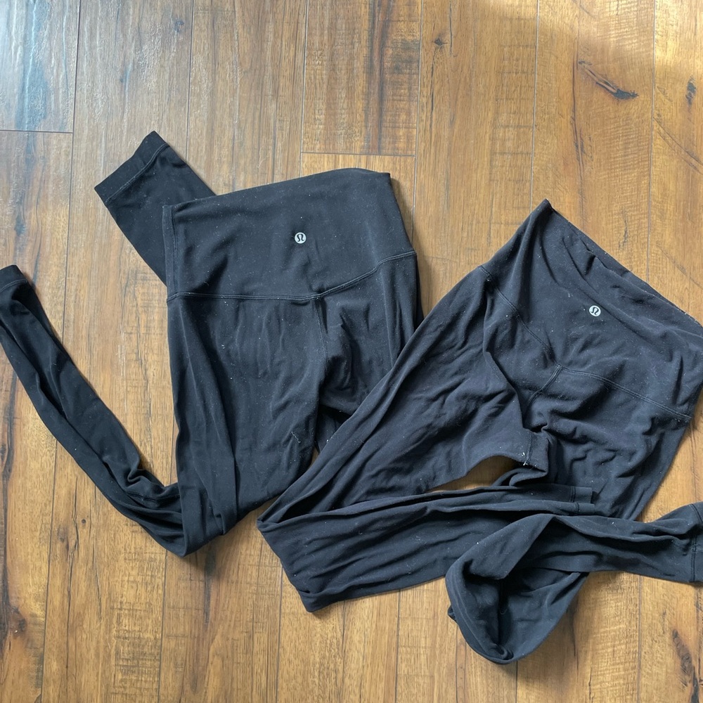 TWO pairs of Lululemon align leggings 28” size 4
